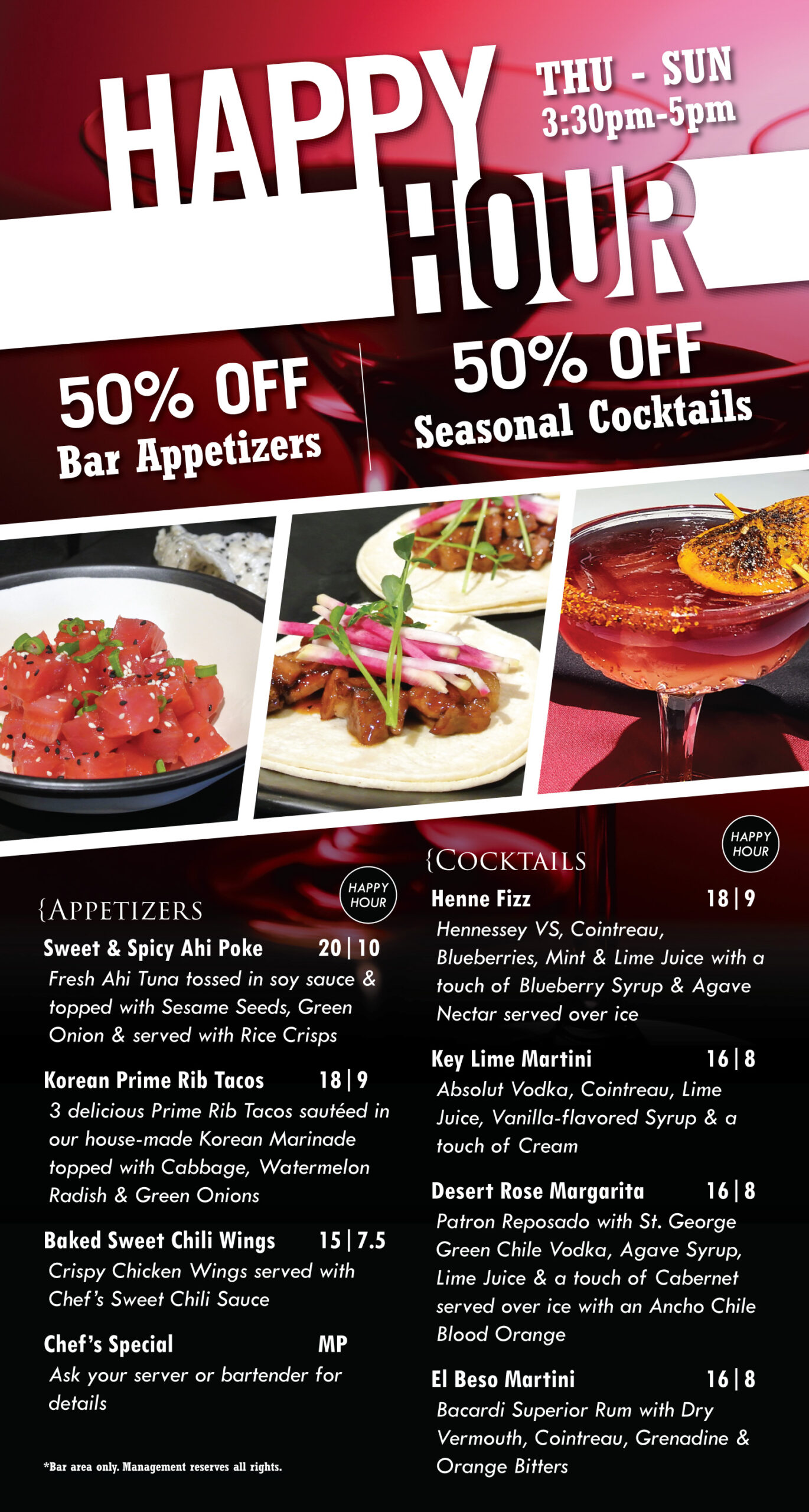 Prime on sale steakhouse menu